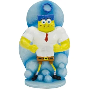 Penn-Plax SpongeBob mit Muskeln, Aquarium-Deko, 8,9 cm Versand Am Gleichen Tag